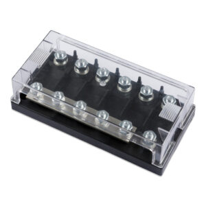 Six-way fuse holder for Mega-fuse with busbar (250A)