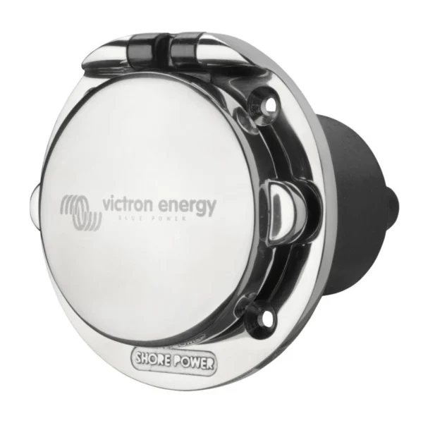 Power Inlet stainless steel with cover - offgrid24.com