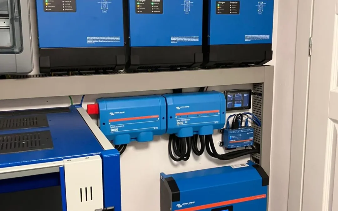 Domowy system zasilania Victron Energy o mocy 9kVA i pojemności 29kWh